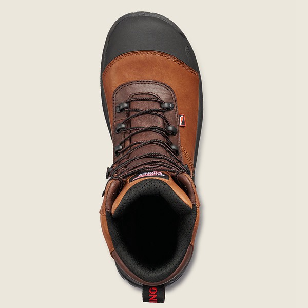 Work Støvler Herre - Red Wing Crv™ - 8-Inch Waterproof Soft Toe - Brune/Sort - SZWFTO-105